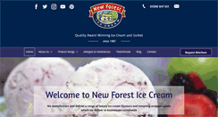 Desktop Screenshot of newforesticecreamltd.co.uk